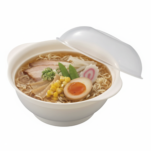 Inomata Bol à ramen en plastique pour micro-ondes pour servir et chauffer votre plat de nouilles préféré - Product Image 1