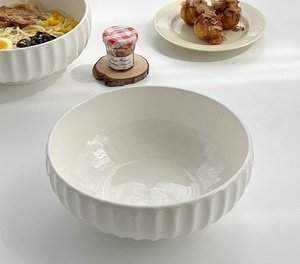 Bol à soupe en céramique avec couvercle, motif vertical mignon, en forme de citrouille, compatible micro-ondes, pour la maison, pour les nouilles et les salades - Product Image 6