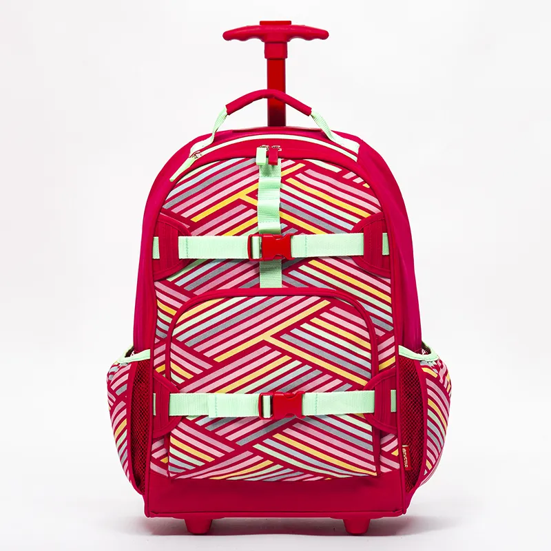 여자 아이 학교 가방 바퀴 달린 배낭 제조 업체