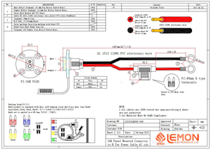 SAEメスソケット-端子ケーブル（ヒューズホルダー付き）SAE 2ピンパネルマウントソケット（リング端子＆ヒューズホルダー付き） - Product Image 6