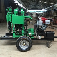 Foreuse de puits portable XY pour usage domestique avec pompe et moteur, équipement mobile hydraulique pour l'exploration de puits