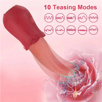 Vibrateur Lèche-Langue Doux Marque TMM, Stimulateur Clitoridien Point G, Jouet Sexuel Adulte Puissant à Mouvement Oscillant pour Femme - Vente en Gros