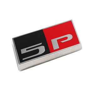 Proveedor de fábrica Etiqueta adhesiva metálica plateada Insignia de parrilla de coche Emblemas de coche esmaltados Carta 3D Ally Insignia de metal Emblema - Product Image 4