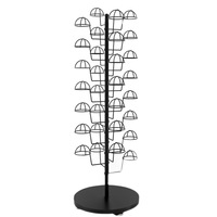 Porte-chapeaux multifonctionnel à plusieurs niveaux, en fer forgé, moderne, simple, sur roulettes, pour magasin de vêtements, femmes et enfants