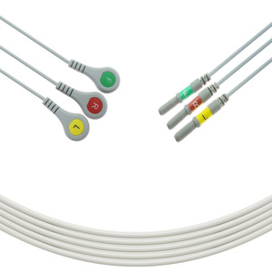 Kompatibel dengan Kabel Leadwire ECG Seri 8700 GE Healthcare, Kabel Leadwire ECG Seri 9700 5 Lead Snap IEC untuk Penggunaan Rumah Sakit - Product Image 5