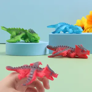 Neues Stil Großhandel einzigartiges Tpr Meerestier-Schießspielzeug stretchy weiches Tierfigur-Spielzeug fliegender Drache-Dino-Spielzeug