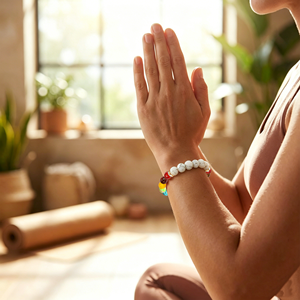 Bracciale 7 Chakra con Biglietto Esplicativo per Uomo e Donna in Cristallo Naturale per la <span class=keywords><strong>Guarigione</strong></span> e l'Ansia Gioiello Mandala Yoga Meditazione Idea Regalo - Product Image 6