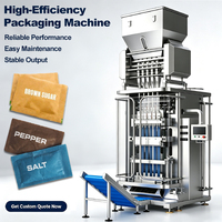 Machine d'emballage automatique multi-rangs pour sachets d'assaisonnement 1g 2g 5g, machine d'emballage de sucre en bâtonnets, machine d'emballage de sel et de poivre en sachets