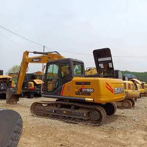 Excavatrice Sany155C 2023 de 15,5 tonnes, utilisation industrielle et agricole, pratique, rapide, multifonctionnelle, d'occasion, capacité de la benne de 0,55 m³, 73 kW - Product Image 6