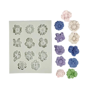 SILIKOLOVE Eco-Friendly Food Grade <b>Silicone</b> Mold Flower Shape Dishwasher Safe Baking Decorating <b>Tools</b> - Product Image 4
