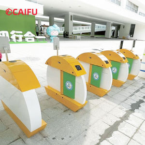 Barrière de contrôle d'accès piétonnier à portail battant, fabrication directe d'usine, avec reconnaissance faciale et lecture de carte pour les parcs et les zones panoramiques - Product Image 2