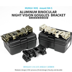 Tactical Metal MUM 14 Binocular Bridge Helmet Mount Holder Adaptador <span class=keywords><strong>de</strong></span> soporte <span class=keywords><strong>Gafas</strong></span> <span class=keywords><strong>de</strong></span> <span class=keywords><strong>visión</strong></span> <span class=keywords><strong>nocturna</strong></span> Accesorios - Product Image 5