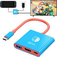 Hub USB ABS 4k60hz USB 3.0 PD100w Station d'accueil de charge de type c N-Switch 1/2 Console de jeu en stock