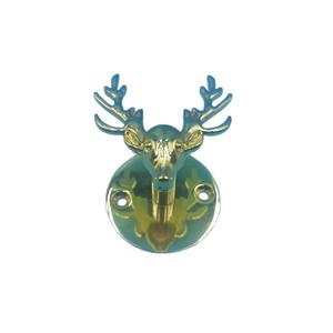 Gold Deer Head <b>Wall</b> <b>Hook</b> Cast Iron Animal Shape Coat <b>Rack</b> For Entryway <b>Wall</b> Mounted Decorative Hardware Accessory - Product Image 5