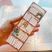 Marque-pages en papier personnalisés pour bibliophiles, esthétiques et faits à la main, avec logo, pour un ensemble cadeau littéraire