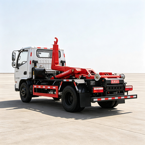 รถบรรทุกขยะแบบ Hook Lift ยี่ห้อ Nanjun 4x2 ขนาด 10 ลูกบาศก์เมตร 10 ตัน พร้อมแขนยกแบบ Roll Rear Loader เครื่องยนต์ดีเซล ยูโร 2 เกียร์ธรรมดา - Product Image 5