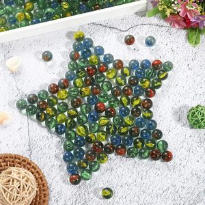 Canicas de Vidrio Transparentes Negras de 16 mm con Tres Flores, Directamente de Fábrica, para Niños, Empaquetadas en Bolsa - Product Image 2