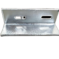 Support d'angle HDG, Fabrication de plaques d'acier avec espacement des trous personnalisé, Accessoires de jonction pour structure en acier de serre agricole