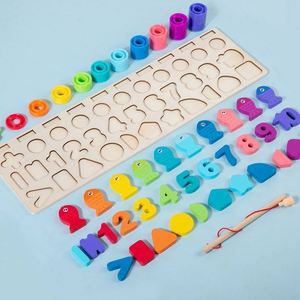 4-In-1 Number <b>Shape</b> <b>Sorter</b> Counting Stacker Fishing Board Game Preschool Early Educational Activities <b>Toys</b> for Kids - Product Image 2