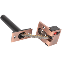 Cerraduras protectoras de cadena de seguridad para puerta de aleación de Zinc modernas, fundición de acero inoxidable de bronce verde, 1 año de garantía, accesorios para puertas y ventanas