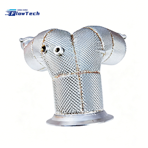 ท่อลงเทอร์โบ High Flow Racing สำหรับ Audi S4 S5 B9.5 3.0T EA839 ผลิตจากสแตนเลส 304 พร้อมแผ่นกันความร้อน สำหรับอัพเกรดระบบไอเสีย - Product Image 3