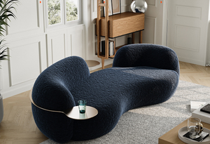 Divano Componibile Italiano Tateyama, Divano a Due Posti di Lusso, Design Moderno con Forma Curva per Arredamento Soggiorno - Product Image 1