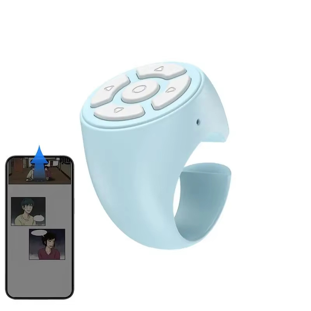 Multi-function BT Bluetooth Ring Remote Control Portable Selfie Video Controller Page Turner for Phone