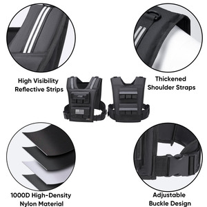 Customized <b>Weight</b> Vest for Men Women Adjustable Reflective Stripes Strength <b>Training</b> Vest for Jogging Walking Running Fitness - Product Image 5