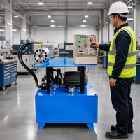 Machine de sertissage automatique électrique hydraulique pour tubes PPR PEX, à commande par écran tactile, avec option tête simple ou double