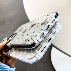 Cho <span class=keywords><strong>Apple</strong></span> <span class=keywords><strong>iPhone</strong></span> 7 đến 16 Pro Max màu trong suốt <span class=keywords><strong>Bumper</strong></span> biểu tượng tùy chỉnh hoa bò in ấn TPU điện thoại trường hợp bìa - Product Image 6