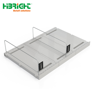 Automatic Gravity <b>Shelf</b> Pusher System Heavy Duty Roller Glide Track for Frozen Pizza and <b>Boxed</b> Food Display - Product Image 6