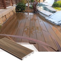 Hochdichte Holz-Kunststoff-Verbundplatten für Garten-Schwimmbäder, Fabrik-Großhandel WPC-Terrassendielen, Brückenprofil