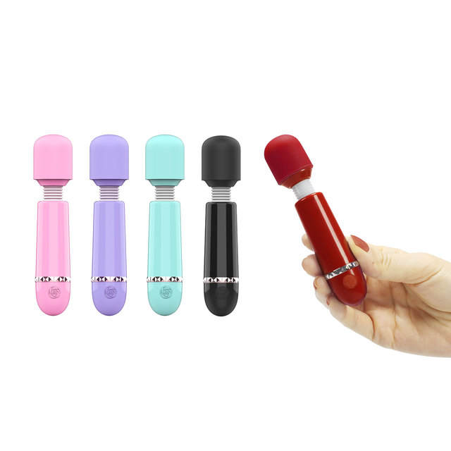 Female Mini Wand Vibrator Sex Toy, Usb Rechargeable Mini Wand Massager for Clitoral Stimulator