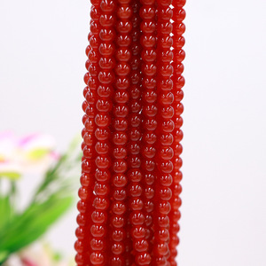 Bán Buôn Phụ Kiện Tự Làm 6Mm Màu Xanh Rõ Ràng Thủy Tinh Màu Đỏ Tinh Thể Ngọc Bích Bóng Hạt Lỏng Lampwork Hạt Cho Vòng Đeo Tay - Product Image 4