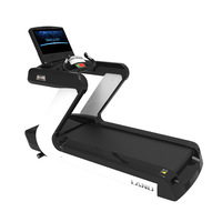 Tapis roulant électrique commercial de luxe Gym Smart avec moteur de 7,0 CV, bouton tactile, grand écran, équipement sportif transfrontalier