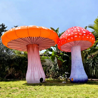 Décoration de champignon gonflable d'extérieur à prix avantageux avec éclairage LED pour fête/événement
