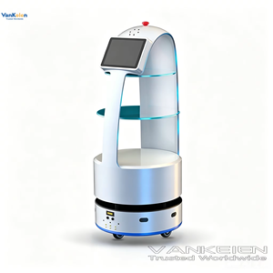 <span class=keywords><strong>Robot</strong></span> de livraison de nourriture à navigation automatique, programmable et rapide, prend en charge la liaison par ascenseur pour la distribution de nourriture en intérieur - Product Image 1