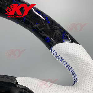 Volante Deportivo Personalizado de Cuero y Fibra de Carbono para BMW F10 F30 F32 F20 M3 M4 M5 420i 428i 430i 435i 320i 328i 330i 335i 340i - Product Image 3