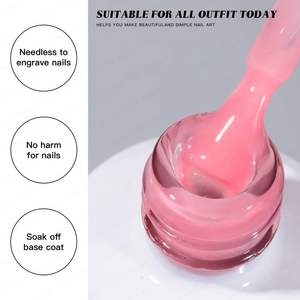 Chiodo all'ingrosso trasparente gelatina di latte liquido Gel UV personalizzato etichetta privata Nail <span class=keywords><strong>Builder</strong></span> Extension Gel <span class=keywords><strong>Builder</strong></span> In una bottiglia - Product Image 3