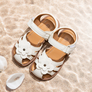 Nouvelles sandales d'été pour filles, style princesse, à bout fermé, en cuir PU, pour bébés et enfants - Product Image 5