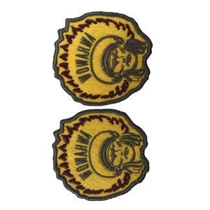 Customized Brand Clothing Woven <b>Badge</b> Decoration Overlock Edge Oval Fashion Embroidered Patch Label - Product Image 1