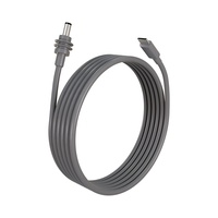 Câble d'alimentation USB-C vers DC 5,5 mm x 2,1 mm 100 W PD de qualité supérieure, compatible Starlink Mini, longueurs 10 pieds, 20 pieds, 50 pieds