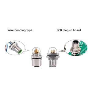 ขั้วต่อสายเคเบิลแบบกันน้ำ IP67 สำหรับการบิน รุ่น M12 5 ขา แบบ A-Code ตัวผู้ - Product Image 5