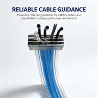 Yodel Low Noise High Flexible Flat Cleanroom Cable Carrier