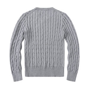 Nova Camisa de Tricô com Decote em V RL Ral Logo <span class=keywords><strong>Ph</strong></span> Suéter de Algodão Feminino Raff Manga Longa Ruff Lau Little Horse Ren Suéteres Tricotados - Product Image 2