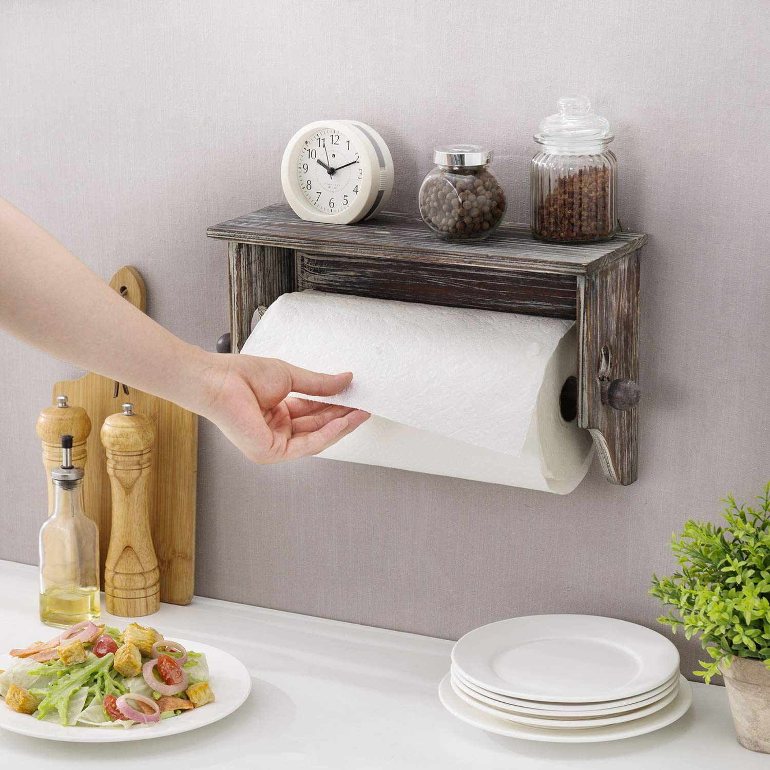 1 Porta carta igienica con divisori, Scaffale portaoggetti multifunzionale, Porta carta igienica, Scaffale portaoggetti per bagno e cucina | Leroy Merlin