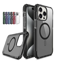 WOWCASE Fabricant Vente en gros Coque de téléphone transparente Coque rigide en PC anti-jaune TPU antichoc TPE Coque de téléphone magnétique pour iPhone 15 pro max