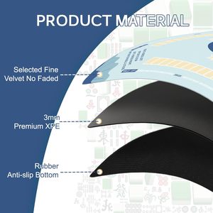 Không Thấm Nước Tùy Chỉnh Mahjong Mat Và Đứng 80 Tùy Chỉnh Mỹ Mahjong Mat Gạch Trung Quốc Mahjong Charleston Mahjong Pad Jokers MJ-28 - Product Image 5