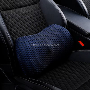 Gran oferta, cojín de soporte Lumbar para masaje, vibración para aliviar el dolor de espalda, espuma viscoelástica, silla de oficina para coche, correa ajustable ergonómica - Product Image 4
