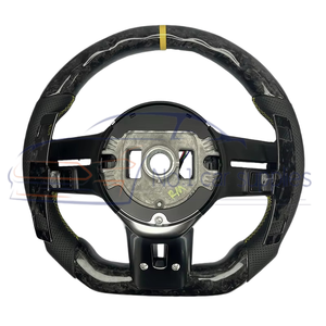 Volant de direction modifié en fibre de carbone forgée de luxe pour Mercedes Benz C GLC E S CLS <span class=keywords><strong>AMG</strong></span> ZC-222-T-Y-191 - Product Image 3